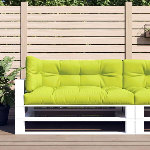 vidaXL Pallet Cushions 3 pcs Bright Green Fabric