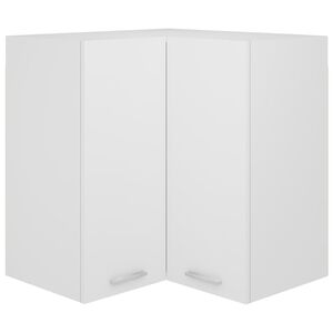 vidaXL Hanging Corner Cabinet | White | Engineered wood | Medium