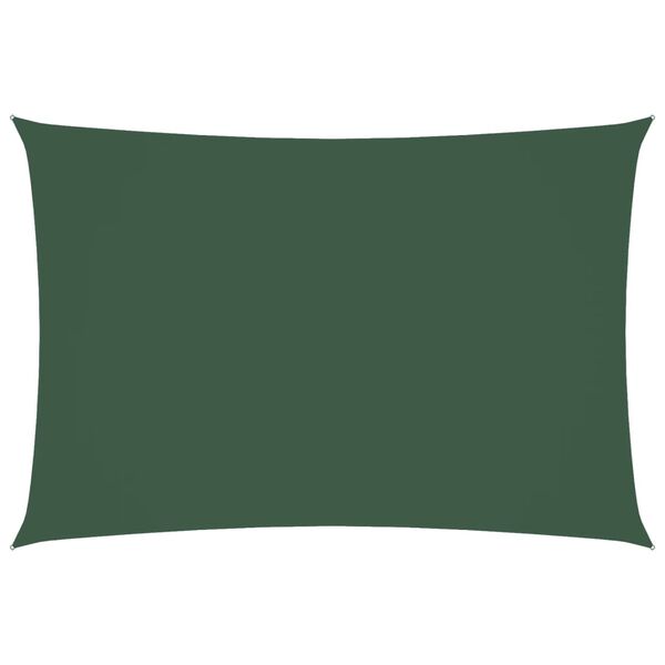vidaXL Sunshade Sail Oxford Fabric Rectangular 3x5 m Dark Green