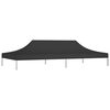 vidaXL Party Tent Roof 6x3 m Black 270 g/m²