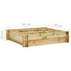 vidaXL Raised Bed 90x90x20 cm Impregnated Wood
