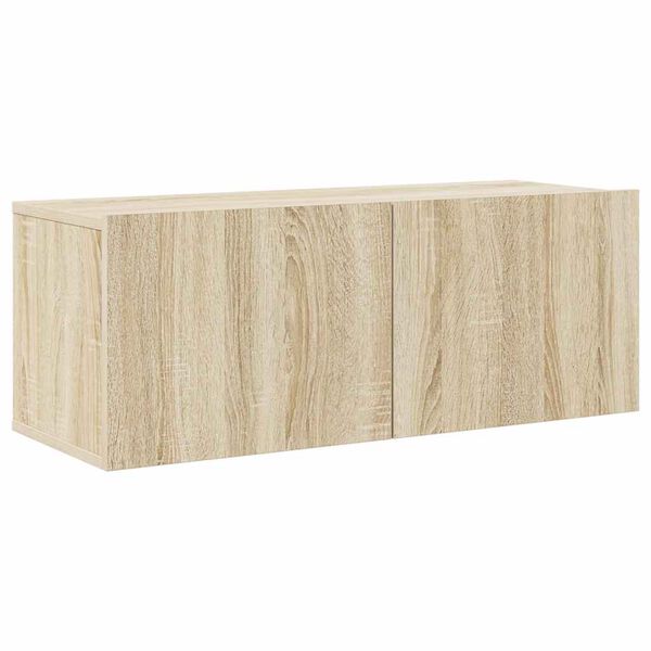 vidaXL 8 Piece TV Cabinet Set Sonoma Oak Engineered Wood