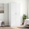 vidaXL Wardrobe High Gloss White 80x52x180 cm Engineered Wood