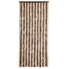 vidaXL Insect Curtain Beige and Light Brown 90x200 cm Chenille