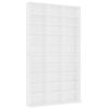 vidaXL CD Cabinet White 102x23x177.5 cm Engineered Wood