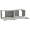 vidaXL 6 Piece TV Cabinet Set Concrete Grey Engineered Wood