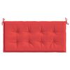 vidaXL Garden Bench Cushion Red 120x50x4 cm Oxford Fabric