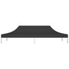 vidaXL Party Tent Roof 6x3 m Black 270 g/m²