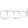 vidaXL Party Tent 4x9 m White