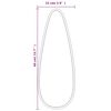 vidaXL Wall Mirror Silver 40x15 cm