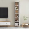 vidaXL TV Cabinets 2 pcs White 30.5x30x90 cm Engineered Wood