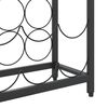 vidaXL Wine Rack for 57 Bottles Black 34x18x200 cm Wrought Iron