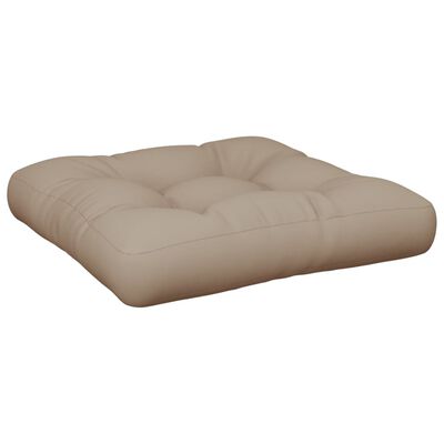 vidaXL Pallet Cushion Taupe 50x50x12 cm Fabric