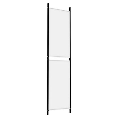 vidaXL 3-Panel Room Divider White 150x200 cm Fabric