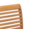 vidaXL Stacking Dining Chairs 4 pcs Solid Teak