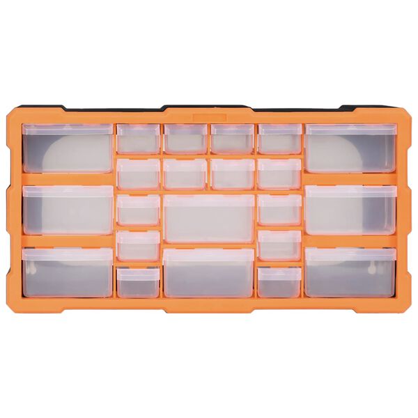 vidaXL Multi-drawer Organiser with 22 Drawers 49x16x25.5 cm