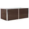 vidaXL Raised Garden Bed | Brown | Galvanised steel | Large | Durable