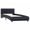 vidaXL Bed Frame with LED without Mattress Black 100x200 cm