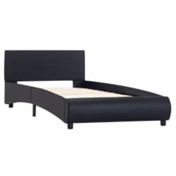 vidaXL Bed Frame with LED without Mattress Black 100x200 cm