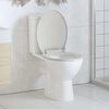 vidaXL Soft-close Toilet Seat White Oval