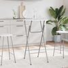 vidaXL Bar Tables 4 pcs with MDF Tabletop White