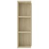 vidaXL Bathroom Mirror Cabinet Sonoma Oak 80x20.5x64 cm Engineered Wood