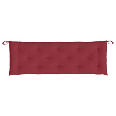 vidaXL Garden Bench Cushions 2 pcs Wine Red 150x50x7cm Oxford Fabric