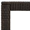 vidaXL 7 Piece Garden Bar Set with Cushions Poly Rattan Brown