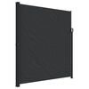 vidaXL Retractable Side Awning Black 220x500 cm