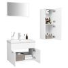 vidaXL Bathroom Furniture Set White Engineered Wood