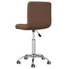 vidaXL Swivel Office Chair Brown Fabric