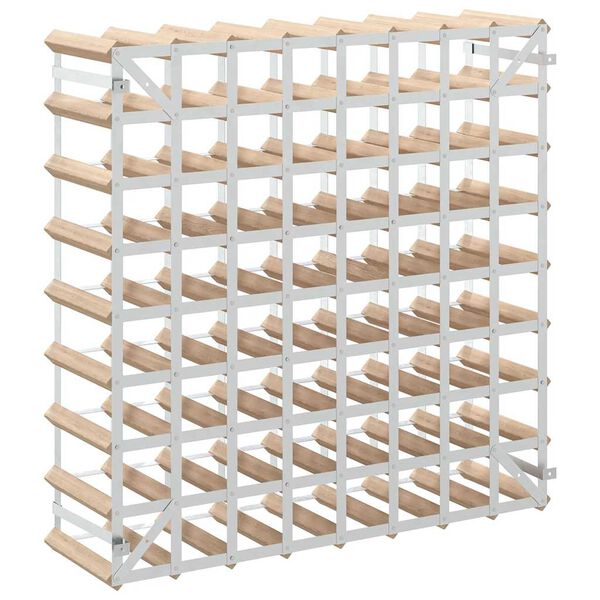 vidaXL Wine Rack for 72 Bottles Solid Pinewood
