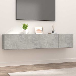 vidaXL TV Cabinets 2 pcs Concrete Grey 80x30x30 cm Engineered Wood