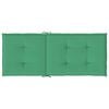 vidaXL Garden Highback Chair Cushions 2 pcs Green 120x50x3 cm Fabric