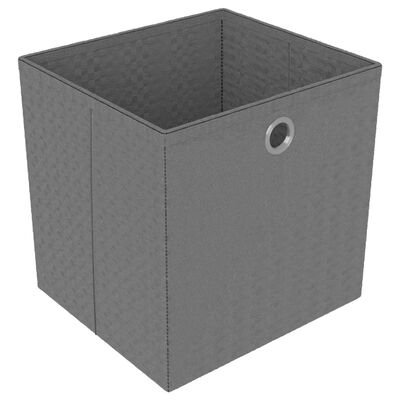 vidaXL 5-Cube Display Shelf with Boxes Black 103x30x72.5 cm Fabric