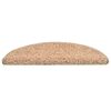 vidaXL Stair Mats 15 pcs 56x17x3 cm Gold Half Round
