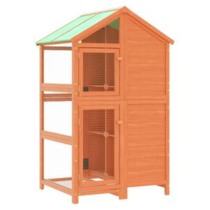 vidaXL Bird House Brown 97x81x152 cm Solid Wood Pine