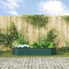 vidaXL Garden Raised Bed Green 240 x 80 x 44 cm Steel