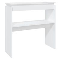 vidaXL Console Table White 80x30x80 cm Engineered Wood