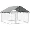 vidaXL Outdoor Dog Kennel with Roof 200x200x150 cm