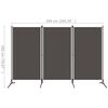 vidaXL 3-Panel Room Divider Anthracite 260x180 cm