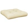 vidaXL Pallet Cushion Cream 60x61.5x10 cm Fabric