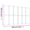 vidaXL 6-Panel Room Divider White 300x200 cm Fabric