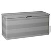 vidaXL Outdoor Storage Box | Light grey | Polypropylene | 117x45x56 cm