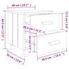 vidaXL Bedside Cabinet HAMAR Honey Brown 40x35x44.5cm Solid Pinewood