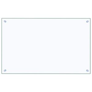 vidaXL Kitchen Backsplash Transparent 80 x 50 cm Tempered Glass