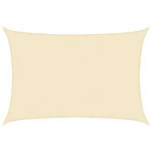 vidaXL Sunshade Sail HDPE Rectangular 4x6 m Cream