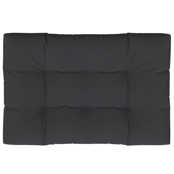 vidaXL Pallet Cushion Black 120x80x12 cm Fabric