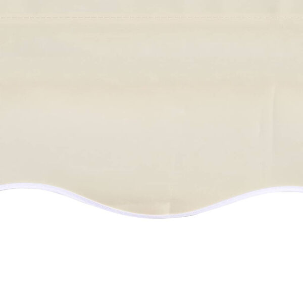 vidaXL Awning Top Sunshade Canvas Cream 4 x 3 m