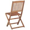 vidaXL Folding Garden Chairs 2 pcs with Cushions Solid Wood Acacia